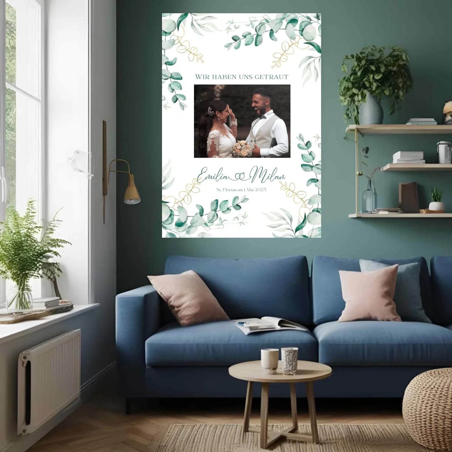 happy-prints.eu - Personalisiertes Poster zur Hochzeit - mit eigenem Bild und individuellem Text