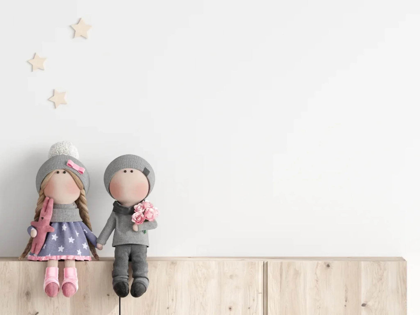 happy-prints.eu - Personalisiertes Sternenbild mit Safari Tiere auf salbei