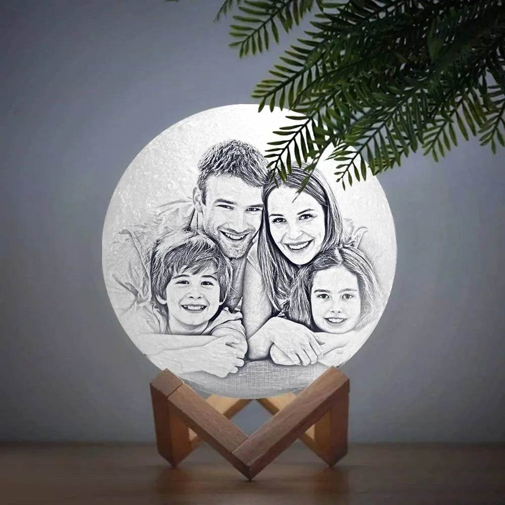 happy-prints.eu - Personalisierte Mondlampe – Dein magisches Geschenk für besondere Momente - in 5 Größen