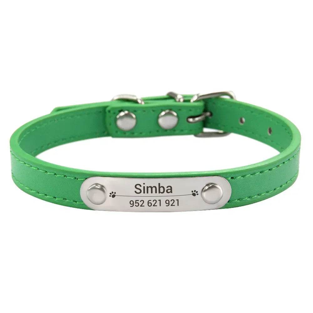 happy-prints.eu - Personalisiertes Hundehalsband aus PU-Leder: schickes und funktionales Accessoire für Deinen Hund