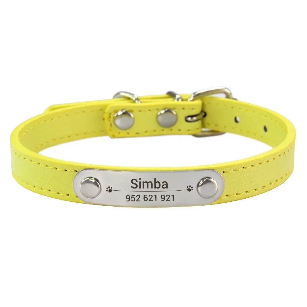 happy-prints.eu - Personalisiertes Hundehalsband aus PU-Leder: schickes und funktionales Accessoire für Deinen Hund