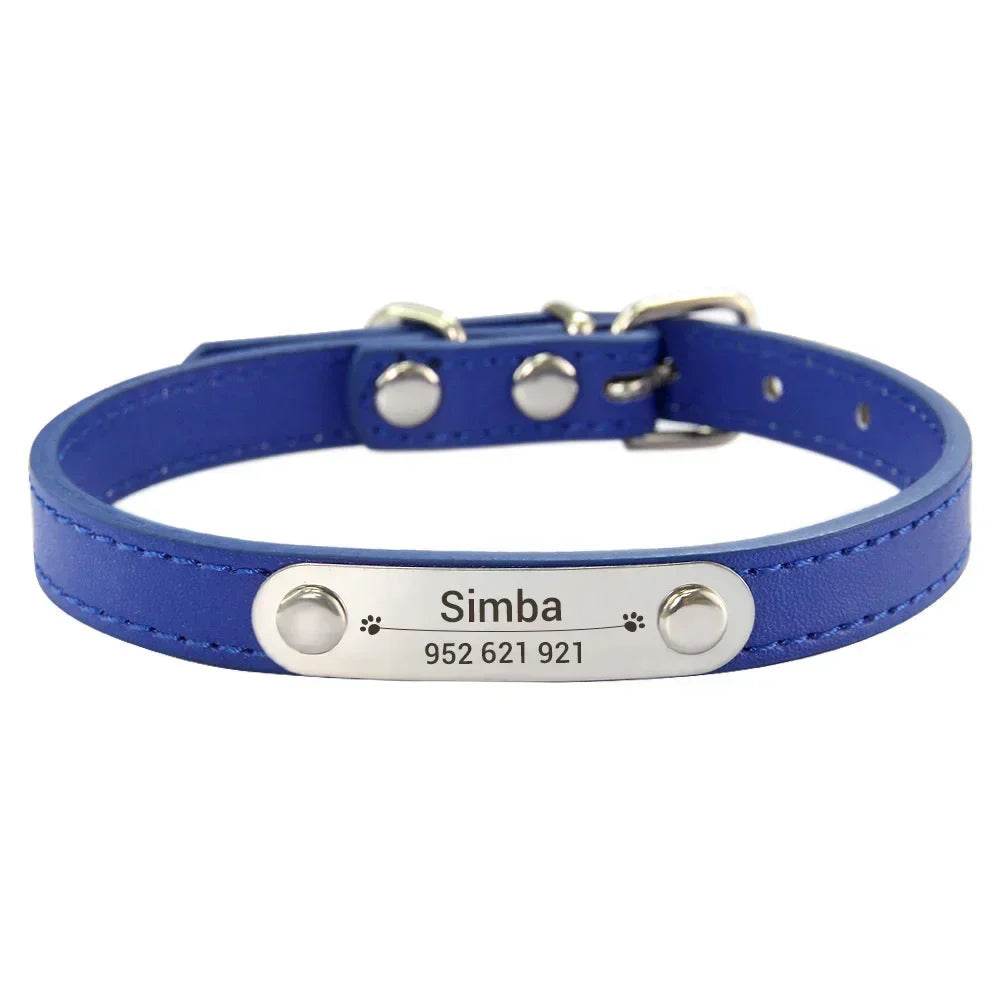 happy-prints.eu - Personalisiertes Hundehalsband aus PU-Leder: schickes und funktionales Accessoire für Deinen Hund