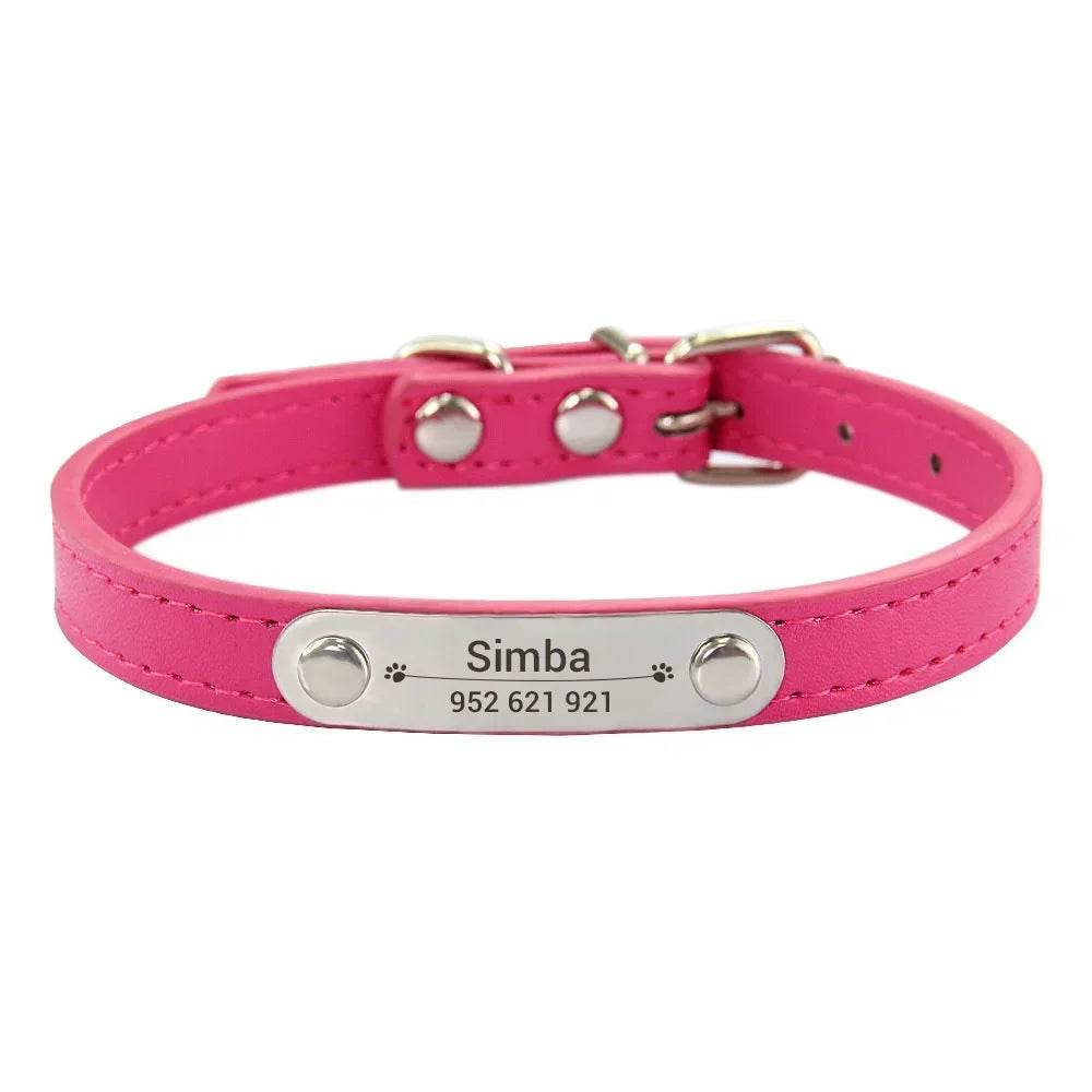 happy-prints.eu - Personalisiertes Hundehalsband aus PU-Leder: schickes und funktionales Accessoire für Deinen Hund