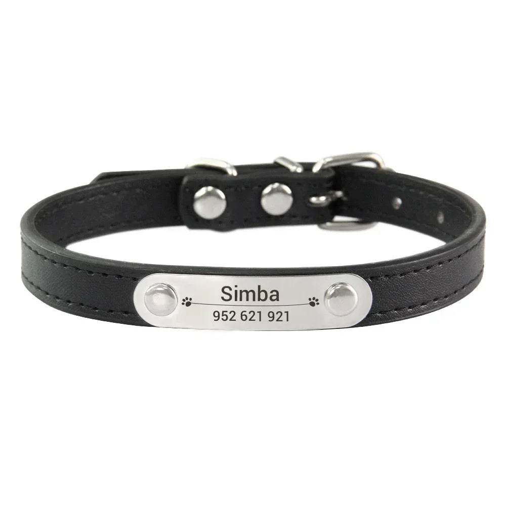happy-prints.eu - Personalisiertes Hundehalsband aus PU-Leder: schickes und funktionales Accessoire für Deinen Hund