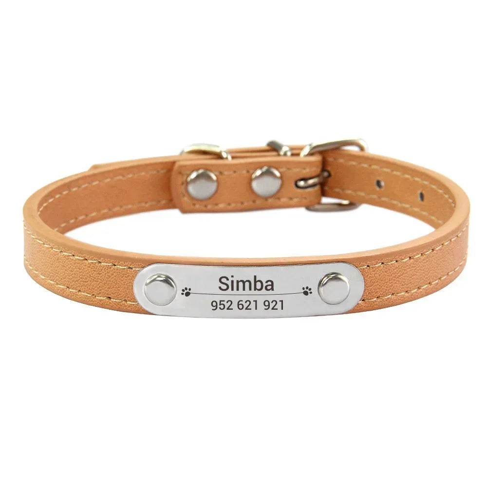 happy-prints.eu - Personalisiertes Hundehalsband aus PU-Leder: schickes und funktionales Accessoire für Deinen Hund