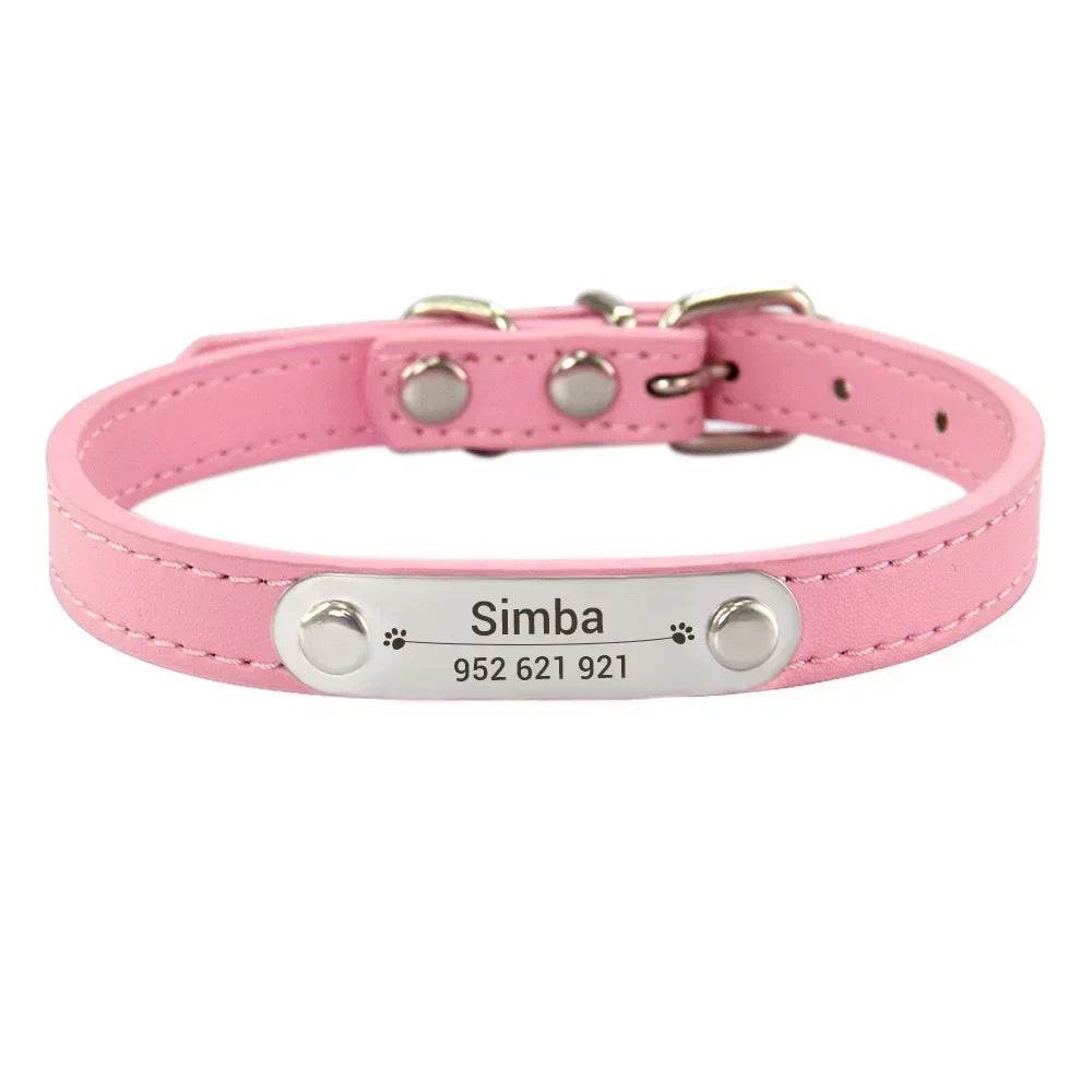 happy-prints.eu - Personalisiertes Hundehalsband aus PU-Leder: schickes und funktionales Accessoire für Deinen Hund