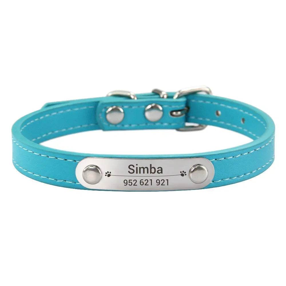 happy-prints.eu - Personalisiertes Hundehalsband aus PU-Leder: schickes und funktionales Accessoire für Deinen Hund