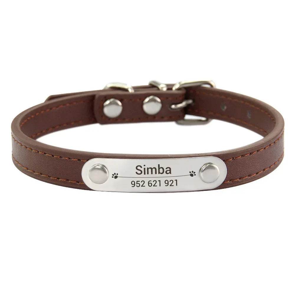happy-prints.eu - Personalisiertes Hundehalsband aus PU-Leder: schickes und funktionales Accessoire für Deinen Hund
