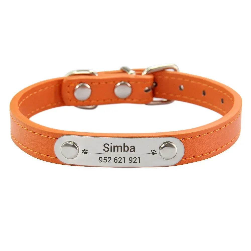 happy-prints.eu - Personalisiertes Hundehalsband aus PU-Leder: schickes und funktionales Accessoire für Deinen Hund