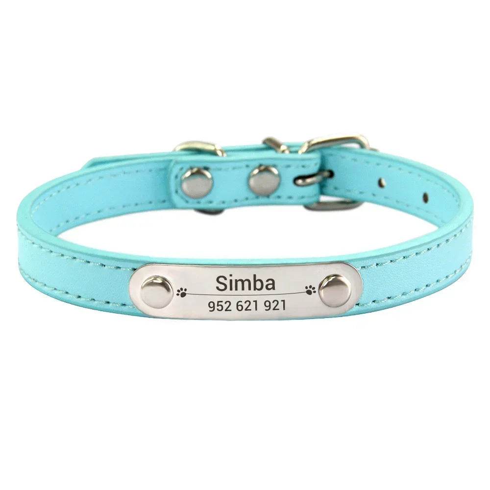 happy-prints.eu - Personalisiertes Hundehalsband aus PU-Leder: schickes und funktionales Accessoire für Deinen Hund