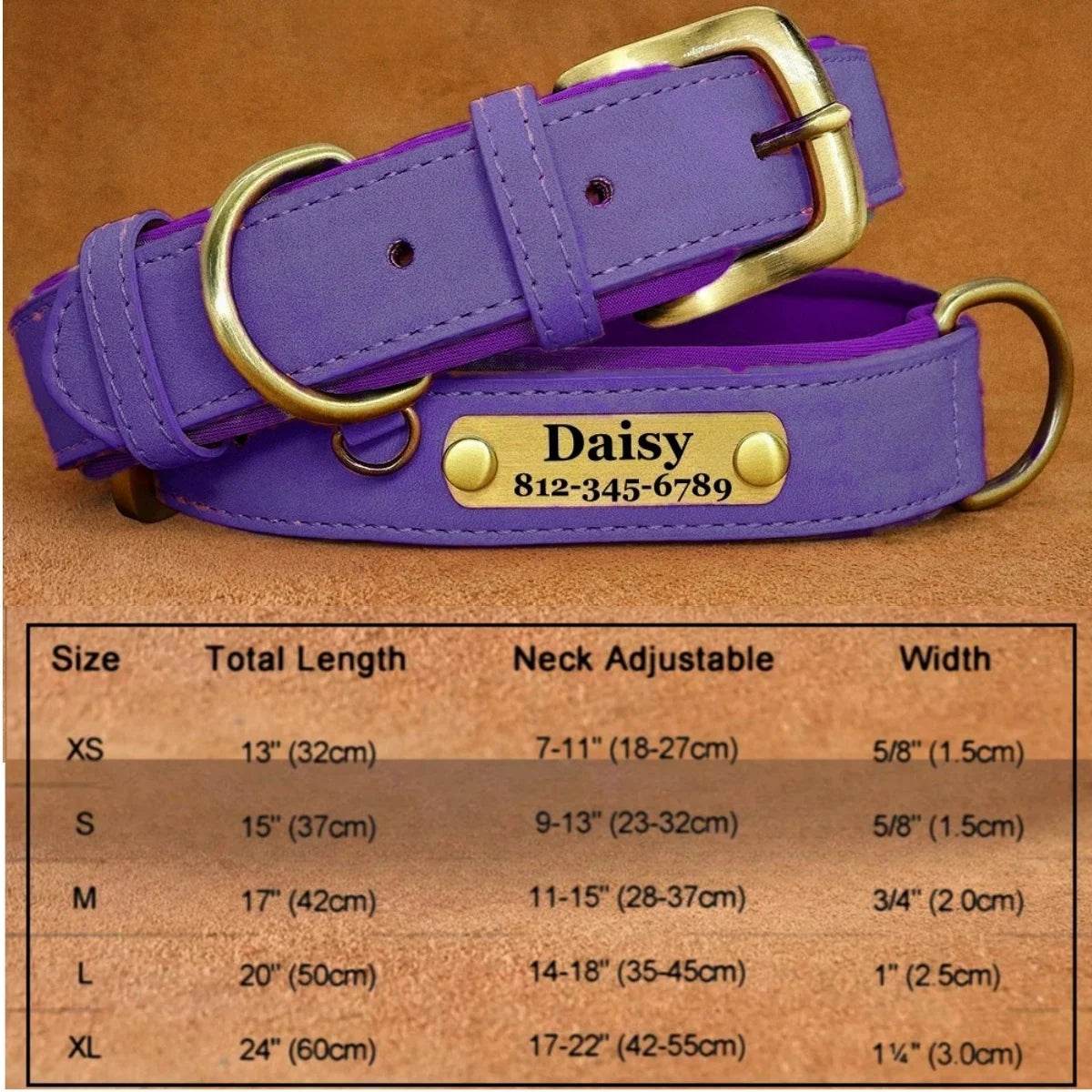 happy-prints.eu - Personalisierbares Hundehalsband aus Leder: stilvolles und praktisches Halsband für Hunde