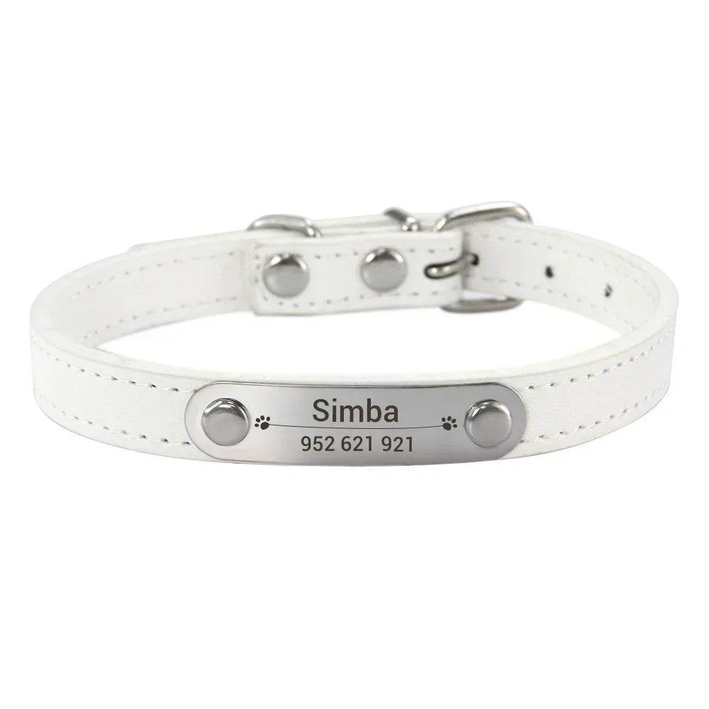 happy-prints.eu - Personalisiertes Hundehalsband aus PU-Leder: schickes und funktionales Accessoire für Deinen Hund