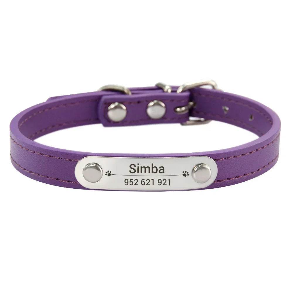 happy-prints.eu - Personalisiertes Hundehalsband aus PU-Leder: schickes und funktionales Accessoire für Deinen Hund