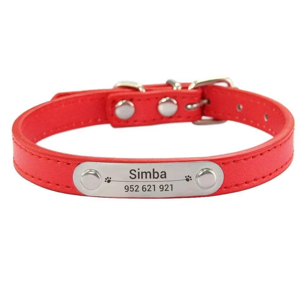 happy-prints.eu - Personalisiertes Hundehalsband aus PU-Leder: schickes und funktionales Accessoire für Deinen Hund