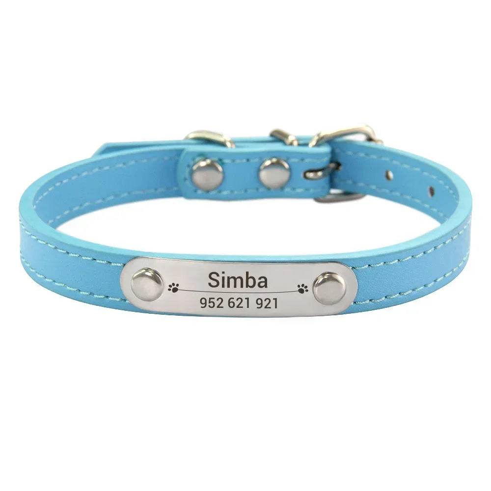 happy-prints.eu - Personalisiertes Hundehalsband aus PU-Leder: schickes und funktionales Accessoire für Deinen Hund