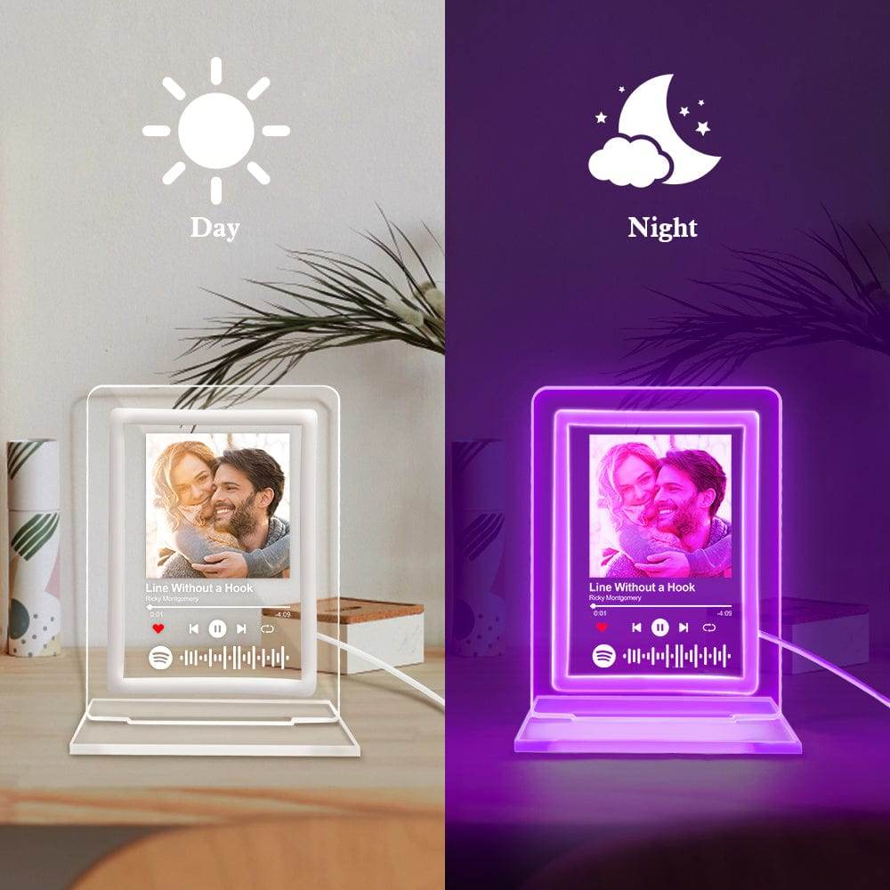 happy-prints.eu - Personalisiertes Spotify Neon-Licht-Kunst: Emotionen im perfekten Licht - mit persönlichem Bild und Lieblingslied