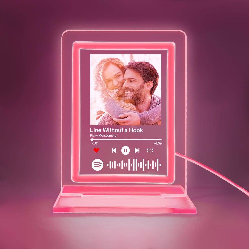 happy-prints.eu - Personalisiertes Spotify Neon-Licht-Kunst: Emotionen im perfekten Licht - mit persönlichem Bild und Lieblingslied