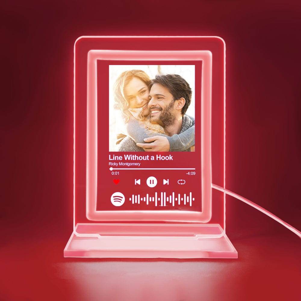 happy-prints.eu - Personalisiertes Spotify Neon-Licht-Kunst: Emotionen im perfekten Licht - mit persönlichem Bild und Lieblingslied