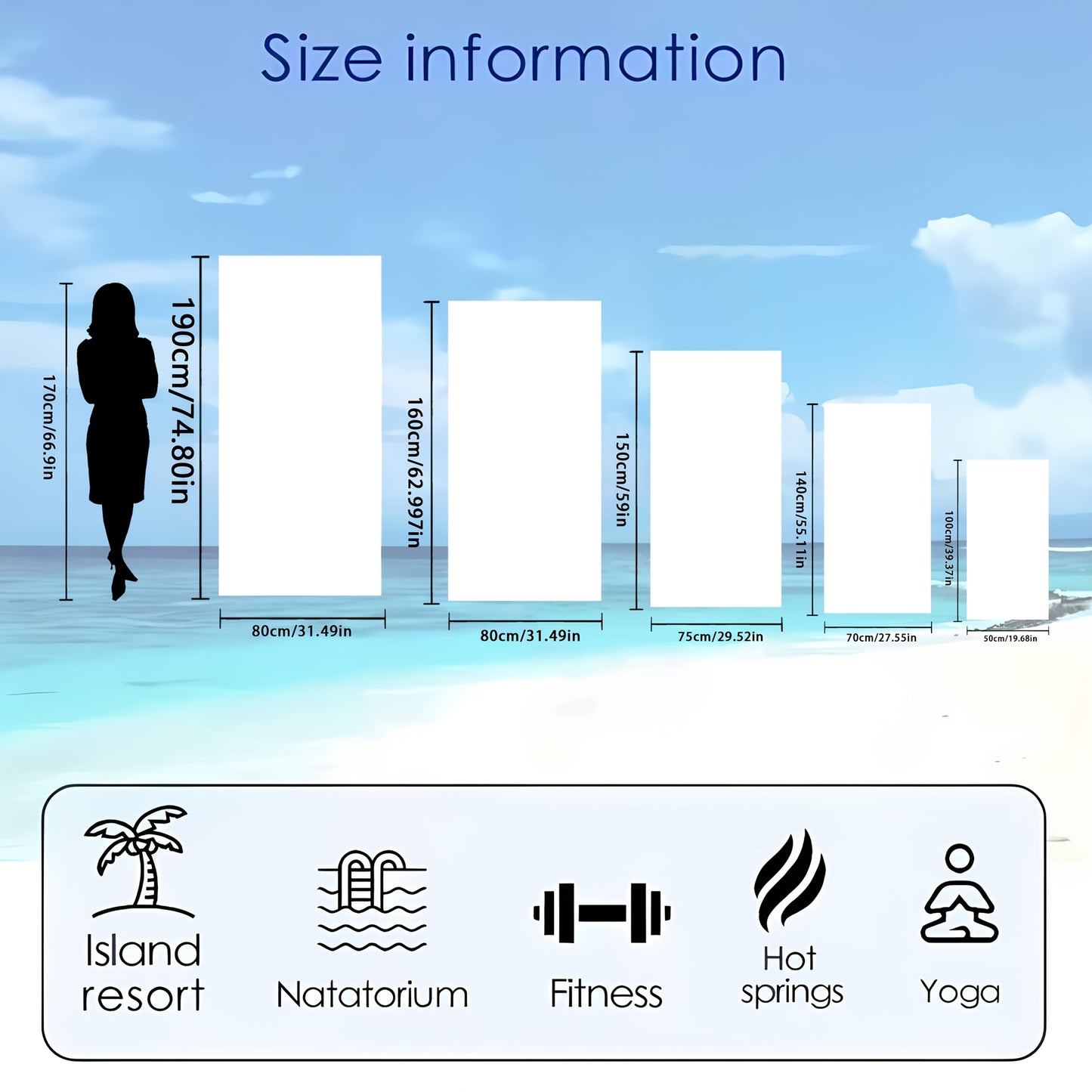 Personalisiertes Foto Strandtuch – verwende ein Bild das Du magst: von Dir, Deinem Haustier, Deinen Freunden, usw. - leichtes, weiches & personalisierbares Strandaccessoire für Dich und als Geschenk