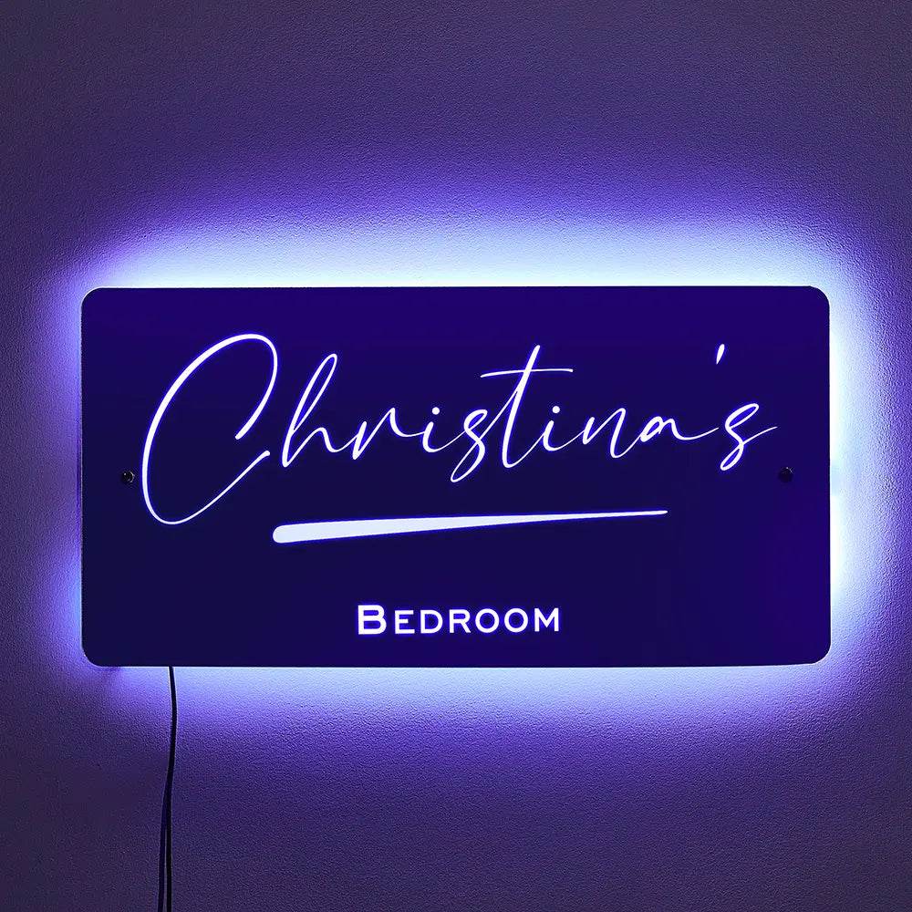 happy-prints.eu - Personalisierter Namensspiegel mit LED-Beleuchtung - änderbares Licht - ein cooles Geschenk für besondere Menschen - 3 Größen