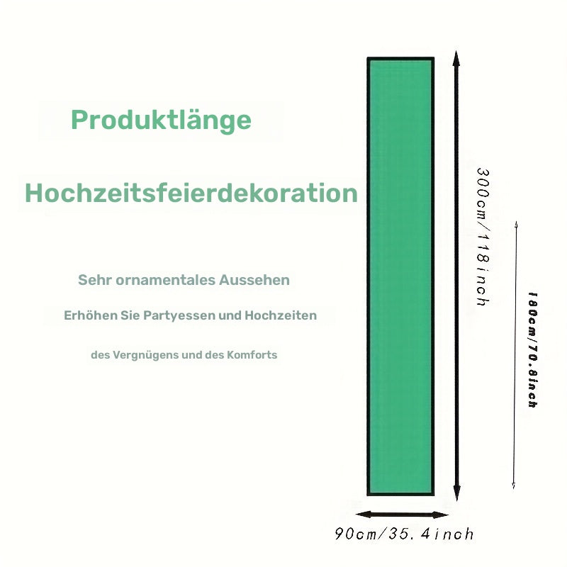 Wunderschöner einfäbiger Boho Tischläufer „Gaze Moments“ – Romantischer Deko-Läufer in tollen Farben wie Salbeigrün, Blau, Beige, Rost oder Gelb, 100 % Polyester