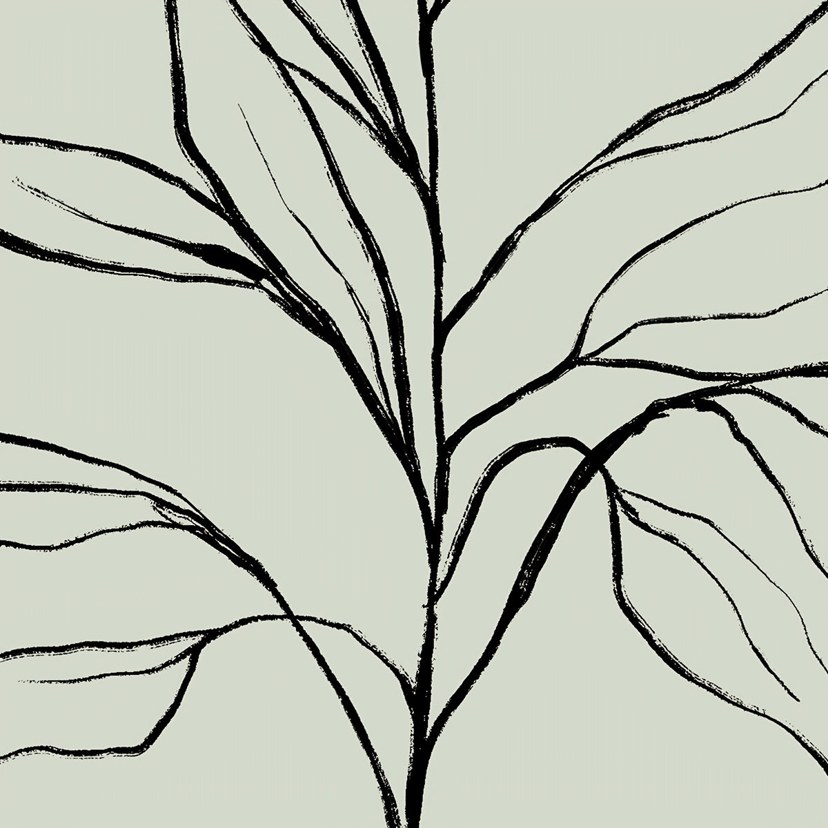 3er-Set Boho Poster mit Blumen auf salbei -Leinwanddruck „Sage Harmony“ – rahmenlose Leinwandkunst mit floralen Linienzeichnungen in Salbeigrün & Weiß