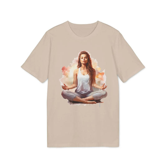 happy-prints.eu - Unisex Yoga T-Shirt mit Aufdruck für Damen und Herren - kurzarm, 100% Bio Baumwolle, 180 g/m², in großen Größen und vielen Farben