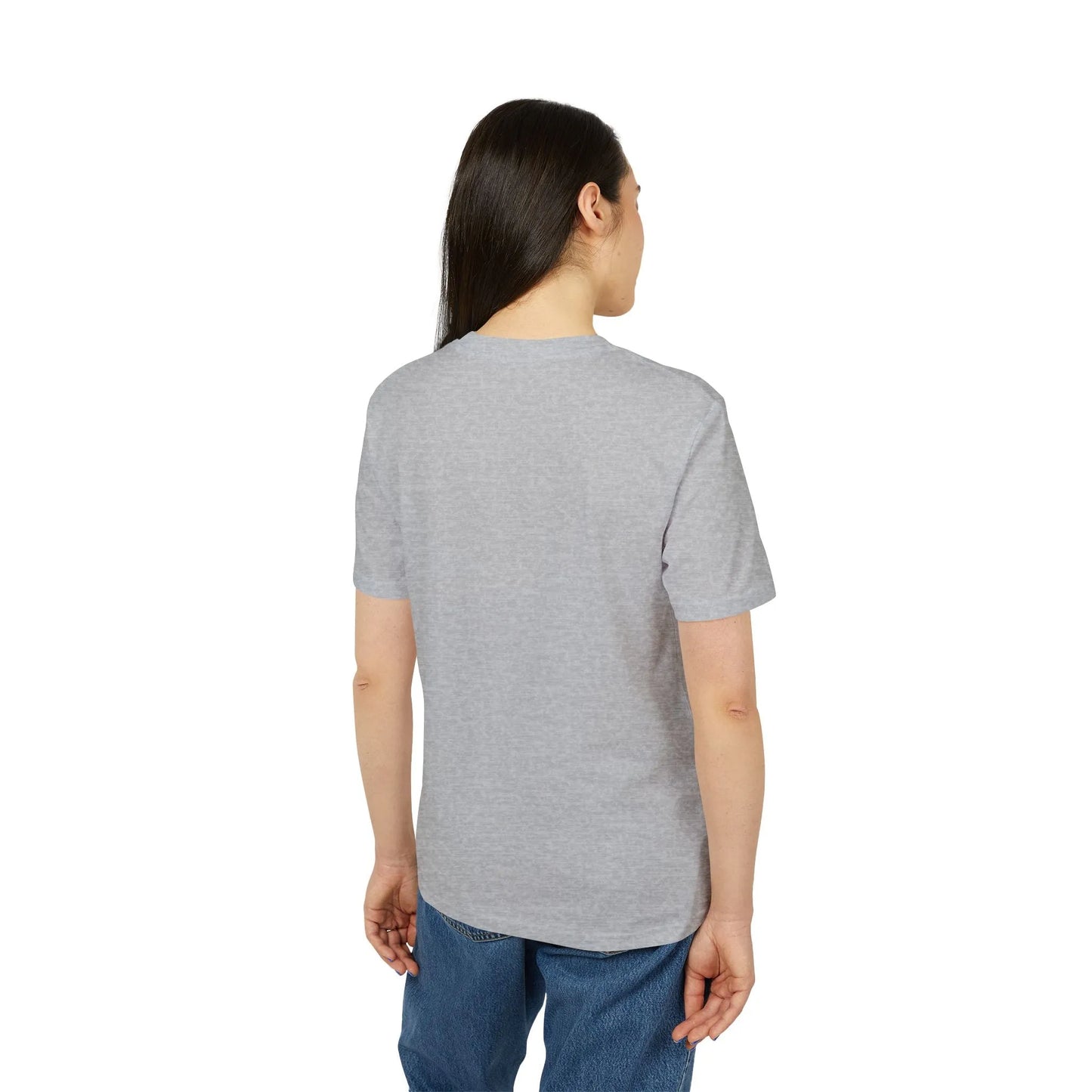 Unisex Yoga T-Shirt mit Aufdruck für Damen und Herren - kurzarm, 100% Bio Baumwolle, 180 g/m², in großen Größen, weiß und weitere Farben -