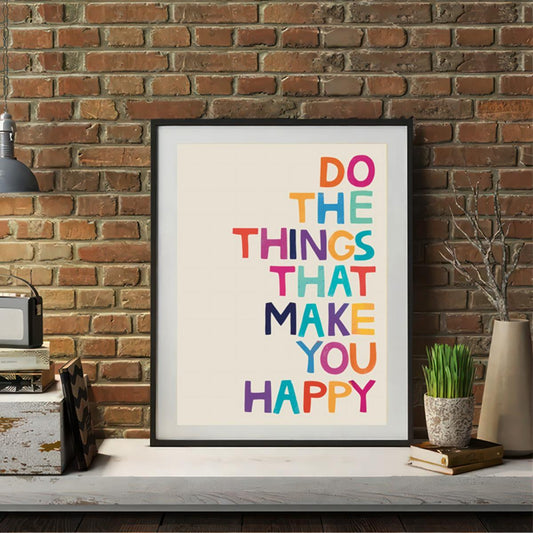 Leinwandposter mit Inspirierendem Zitat - Rahmenlose Motivations-Wandkunst für Wohnzimmer, Schlafzimmer, Heimbüro -