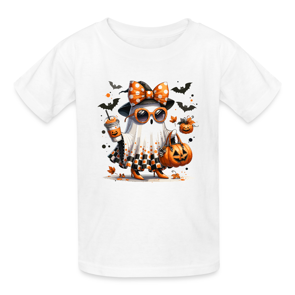 Kinder T-Shirt von Russell - Weiß