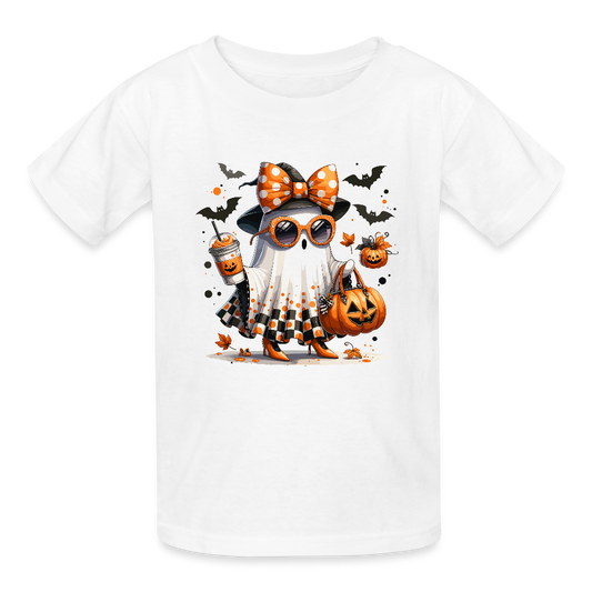Kinder T-Shirt von Russell - Weiß