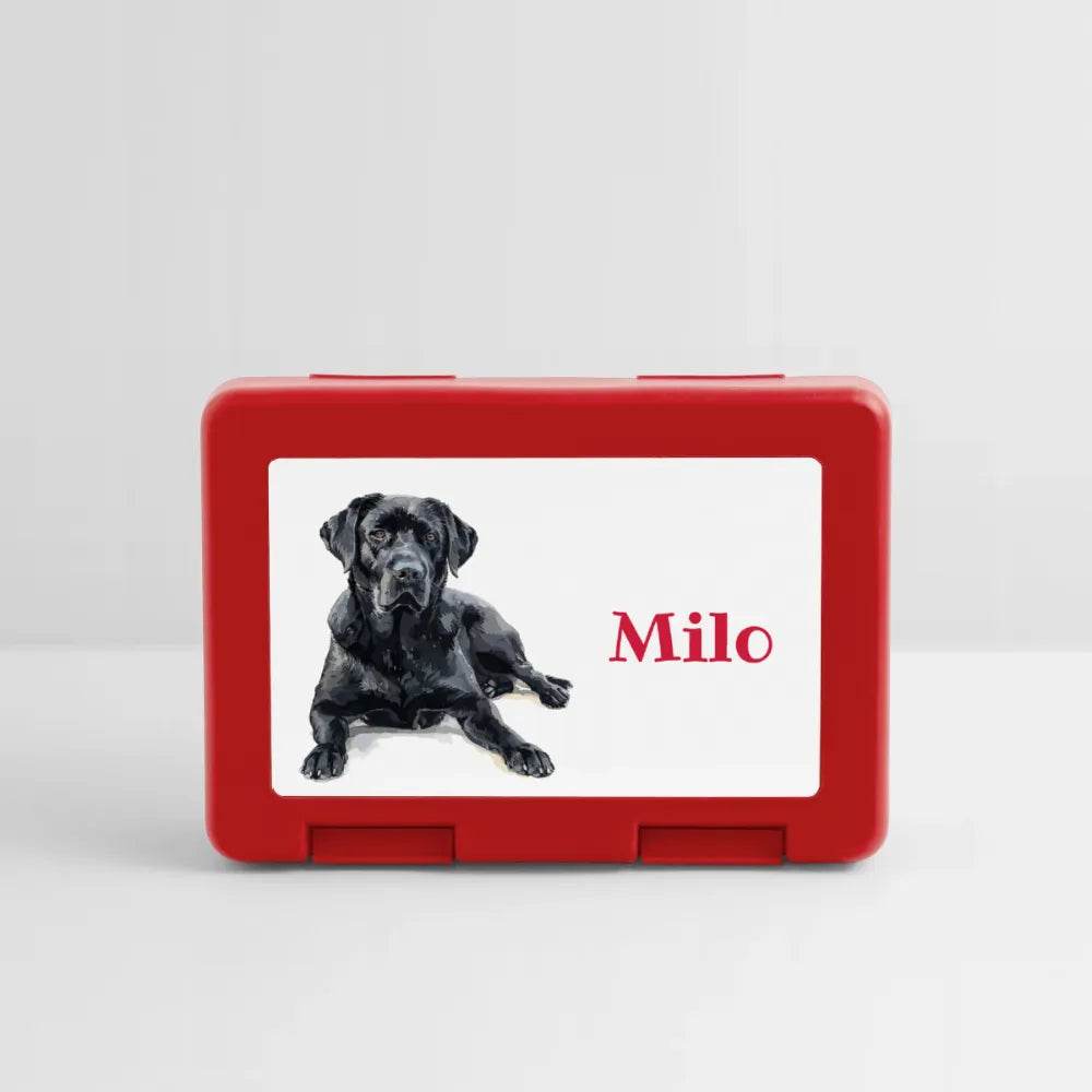 Personalisierter Behälter für Hunde Leckerlis - Motiv und Text veränderbar - Bild des eigenen Hundes hochladbar -