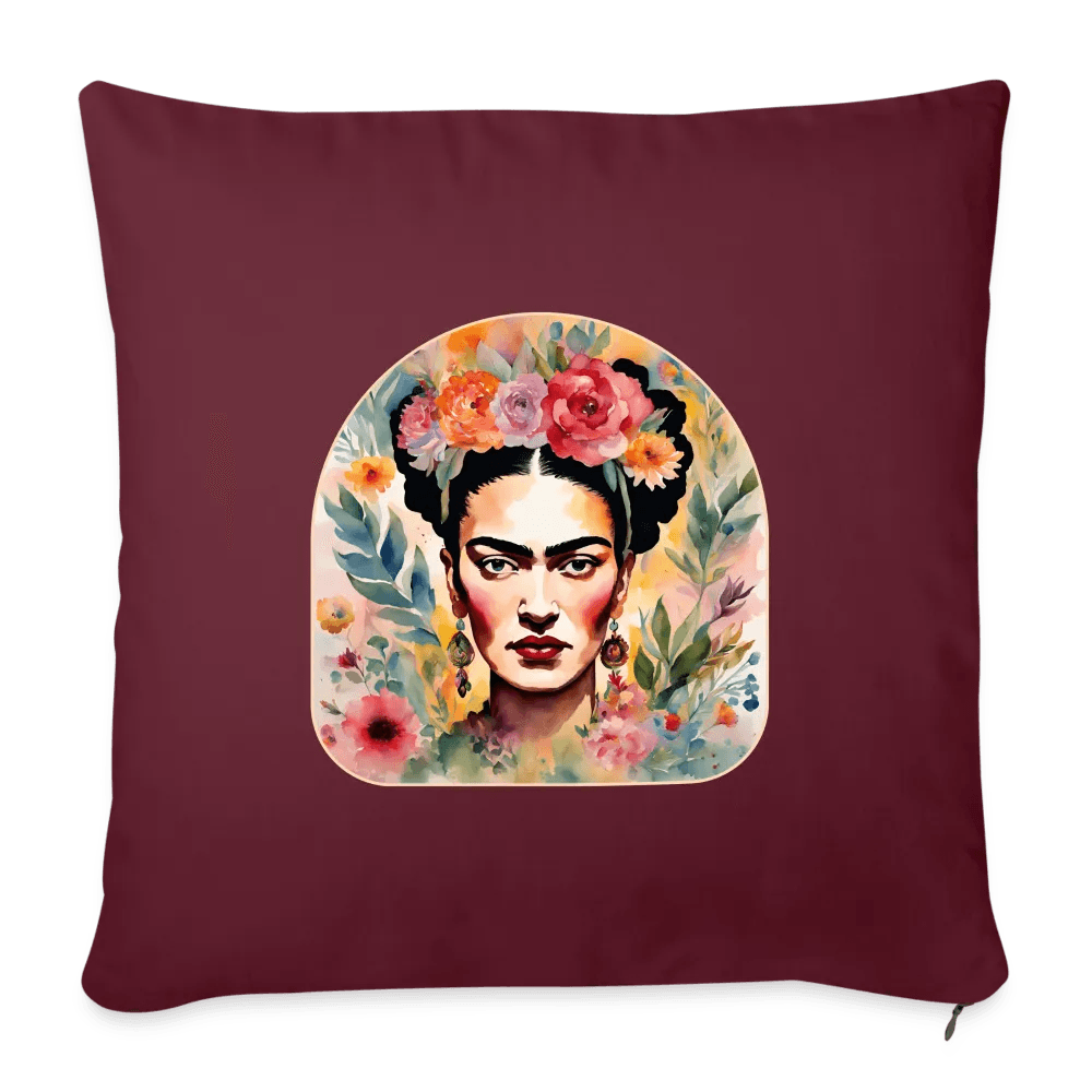happy-prints.eu - Personalisiertes Sofakissen mit Füllung - Frida Kahlo abstrakt interpretiert - tolle ergänzende Motive in dieser Serie - 44 x 44 cm - viele verschiedene Polsterfarben