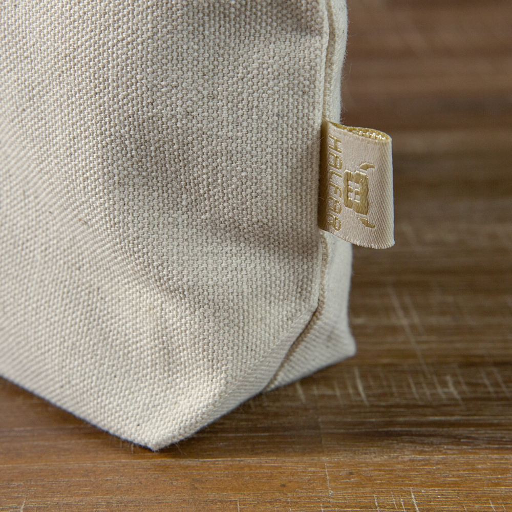 Personalisiertes Bio Täschchen mit Deinem Anfangsbuchstaben für alle Deine Utensilien - Motiv, Produkt, Foto und Text easy änderbar - Natur