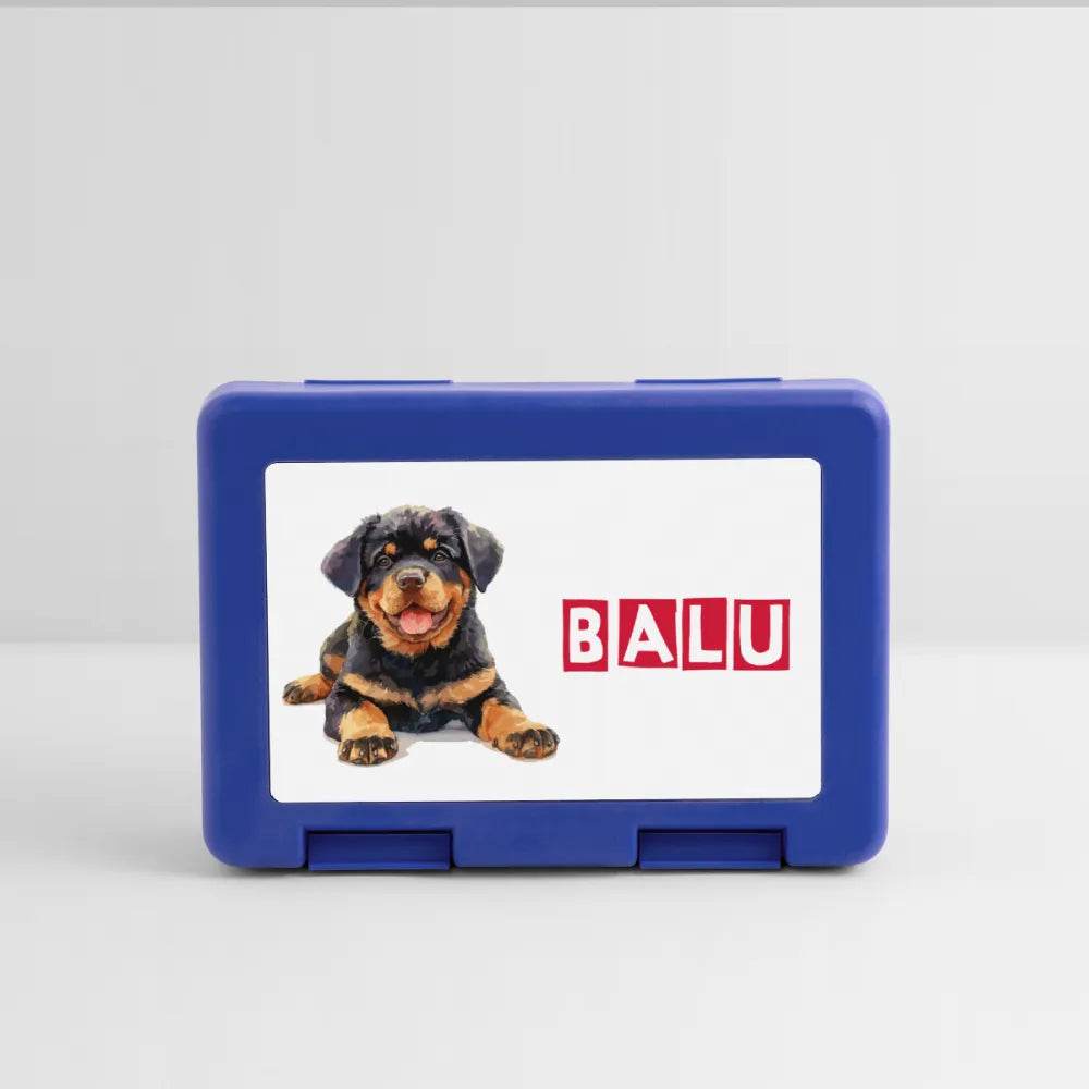 Personalisierter Behälter für Hunde Leckerlis - Motiv und Text veränderbar - Bild des eigenen Hundes hochladbar -