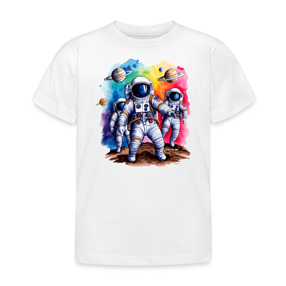 happy-prints.eu - Personalisiertes Kinder T-Shirt mit Astronauten - Text und Motiv einfach änderbar
