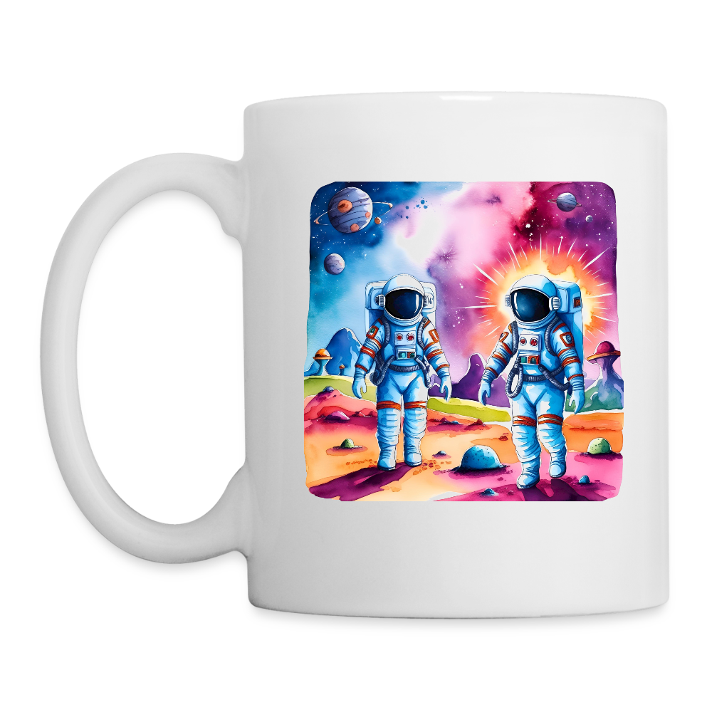 Personalisierbare Tasse für Kinder - Astronauten und Rakete mit Spruch zum Geburtstag - Text und Motiv einfach änderbar -