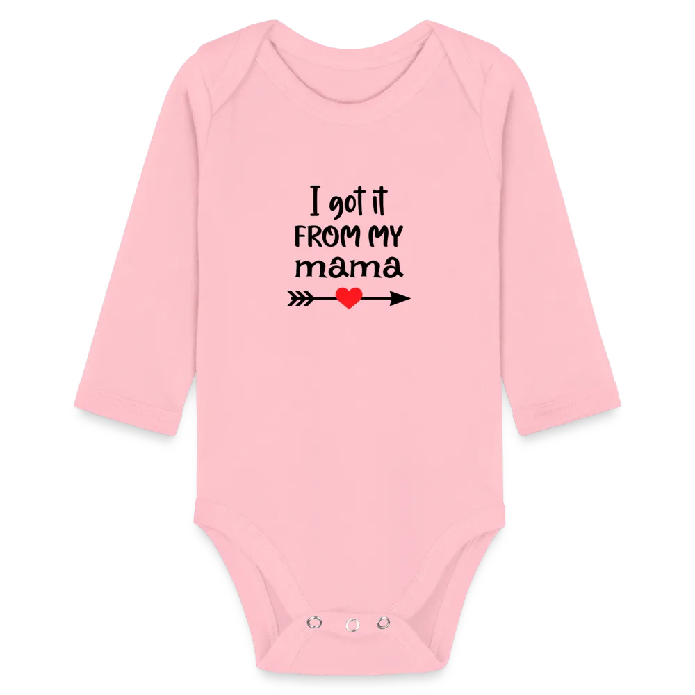Personalisierter Unisex Baby Bio-Langarm-Body mit Spruch - 100% Bio Baumwolle - bis Größe 80 bzw. 12 Monate - in vielen Farben und Größen - Bild, Motiv und Text sind individualisierbar -
