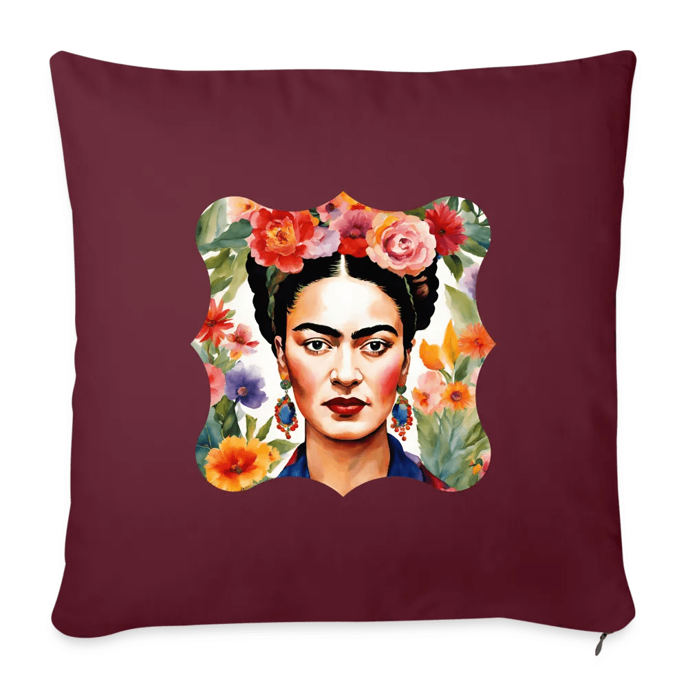happy-prints.eu - Personalisiertes Sofakissen mit Füllung - Frida Kahlo abstrakt interpretiert - tolle ergänzende Motive in dieser Serie - 44 x 44 cm - viele verschiedene Polsterfarben