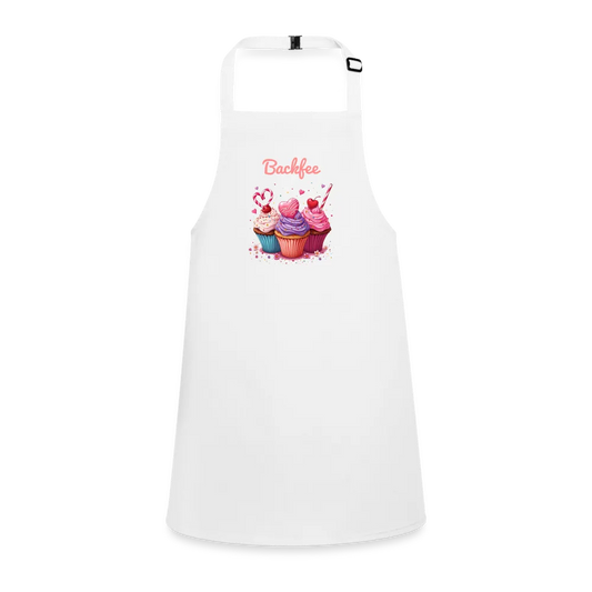 Personalisierte Schürze für Kinder - zum Backen, Basteln und Malen - Weiß One size