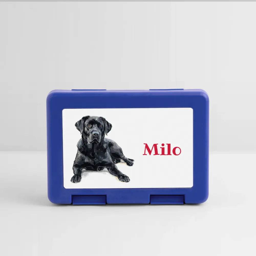Personalisierter Behälter für Hunde Leckerlis - Motiv und Text veränderbar - Bild des eigenen Hundes hochladbar -