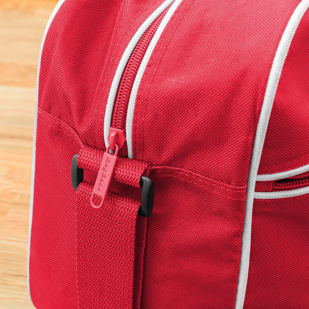 Personalisierte Unisex Retro Tasche zum Umhängen mit Spruch "Nope. Not Today" - Motiv und Text veränderbar - 18 Liter -