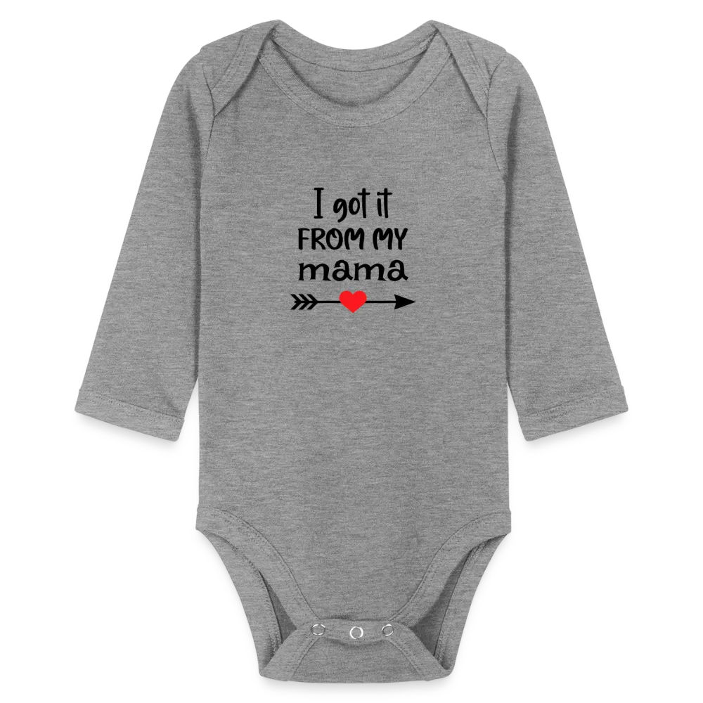 Personalisierter Unisex Baby Bio-Langarm-Body mit Spruch - 100% Bio Baumwolle - bis Größe 80 bzw. 12 Monate - in vielen Farben und Größen - Bild, Motiv und Text sind individualisierbar -