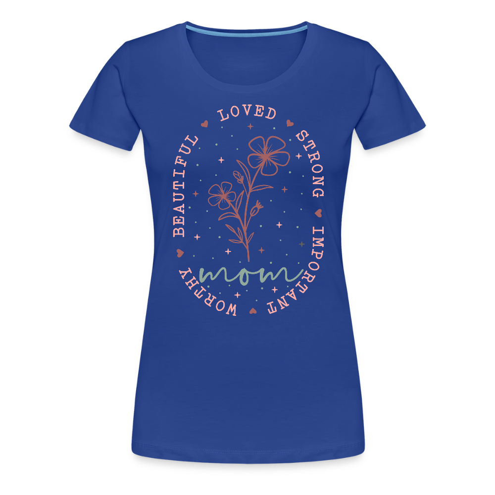Frauen T-Shirts mit eigenem Design bedrucken - perfekt zum Muttertag - Königsblau