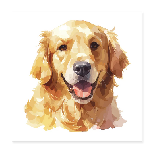 Personalisiertes Poster mit Hund - Bild, Text und Motiv sind individualisierbar - 20x20 cm - Weiß One size
