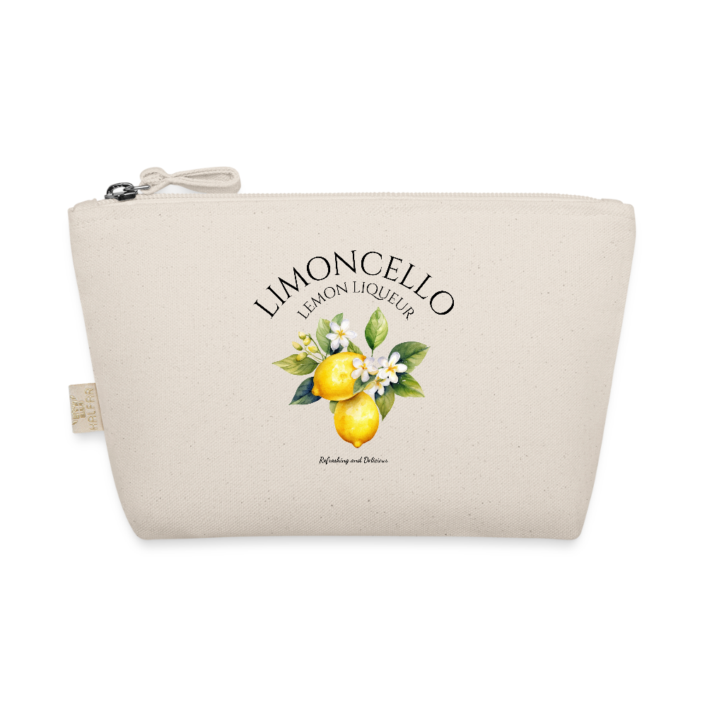 Personalisiertes Bio Täschchen mit Deinem Anfangsbuchstaben für alle Deine Utensilien - Motiv, Produkt, Foto und Text easy änderbar - Natur