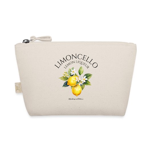 Personalisiertes Bio Täschchen mit Deinem Anfangsbuchstaben für alle Deine Utensilien - Motiv, Produkt, Foto und Text easy änderbar - Natur