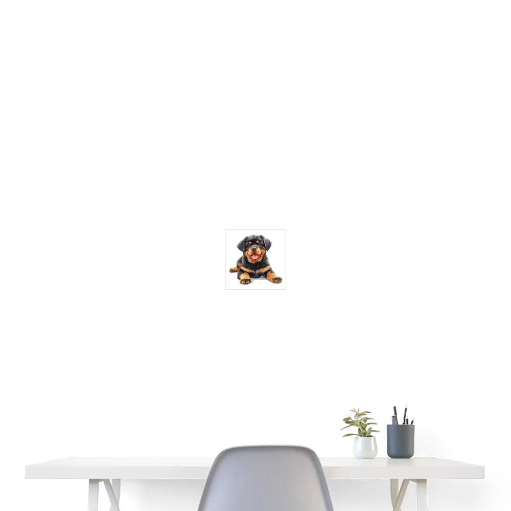 Personalisiertes Poster mit Hund - Bild, Text und Motiv sind individualisierbar - 20x20 cm -