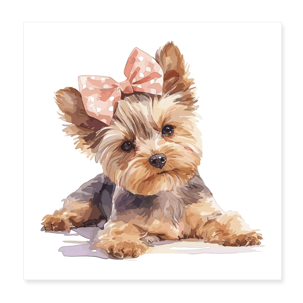 Personalisiertes Poster mit Hund - Bild, Text und Motiv sind individualisierbar - 20x20 cm - Weiß One size