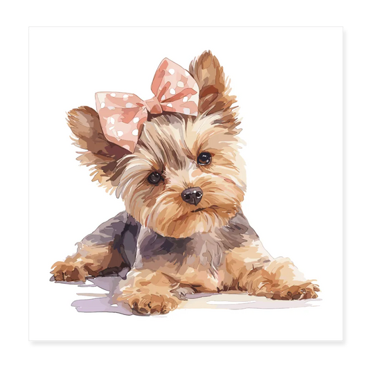 Personalisiertes Poster mit Hund - Bild, Text und Motiv sind individualisierbar - 20x20 cm - Weiß One size
